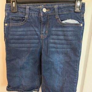 Dark Blue Denim Jeans Shorts